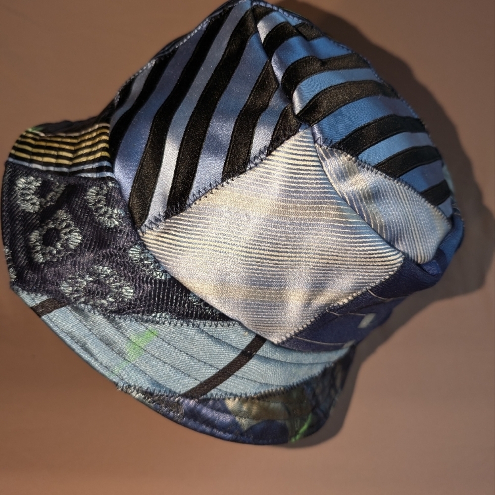 Stylish Blue Patchwork Men's Hat